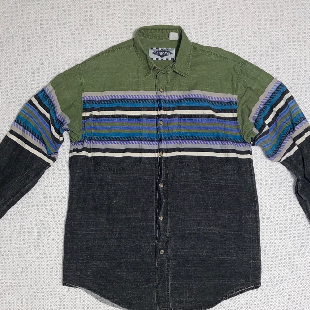 Vintage Saturdays button down shirt 100 % cotton